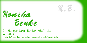 monika benke business card